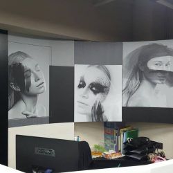 玖陽視覺 公司櫃檯形象牆 大圖輸出 貼圖施工