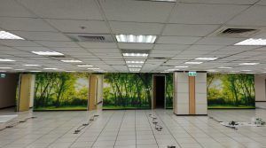 玖陽視覺 辦公室牆面美化 大圖輸出 貼圖施工