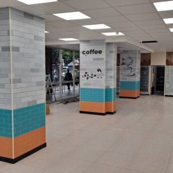 玖陽視覺 店家柱面美化 大圖輸出 貼圖施工